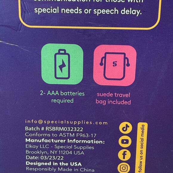 NIB AAC Communication Device Speech Therapy Talker Buddy Communication Device - Picture 7 of 9